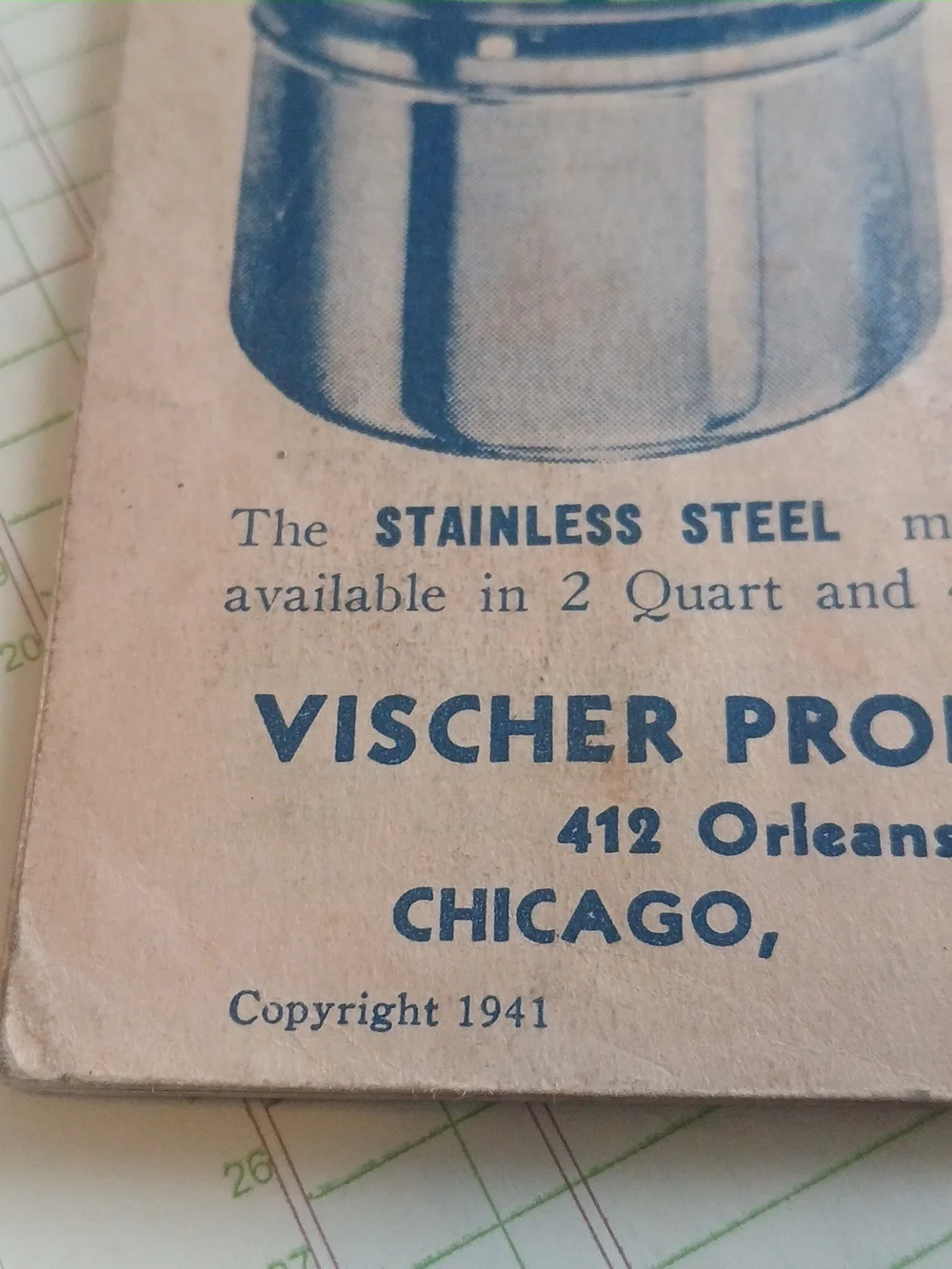 Vintage 40's Instruction & Recipe Booklet 
